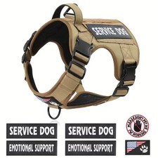 The tactical dog harness is easy to control and adjust, suitable for all dogs