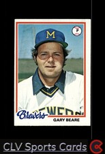 Milwaukee Brewers Gary Beare #516 Topps Baseball Near Mint or Better Rookie