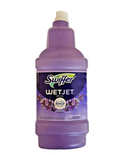 Swiffer Wet Jet Mop Refill Solution Wood, Laminate, Tile, Floor Cleaner Lavender