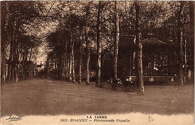 CPA ROANNE Promenade Populle (339257) | eBay