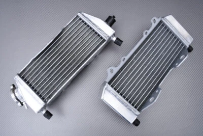 Radiateurs d'Eau AVDB Renforcés Droit+Gauche Racing Pour KAWASAKI KX 125 2003-08 - Photo 1/4