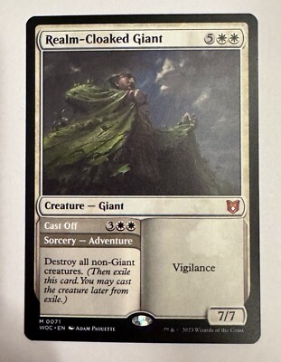 x1 Realm-Cloaked Giant // Cast Off M MTG Commander: Wilds of Eldraine M/NM,  Engl
