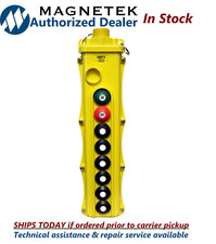 Magnetek SBP2-8-WBS Pendant 8-Button Dual-Speed 2-Spd Switches w/ Mom On/Off