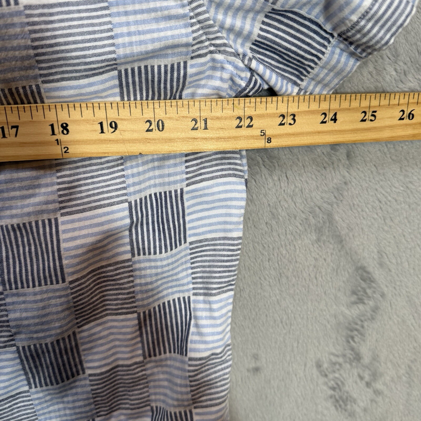 J. Crew Patchwork Short Sleeve Button Down Shirt … - image 6