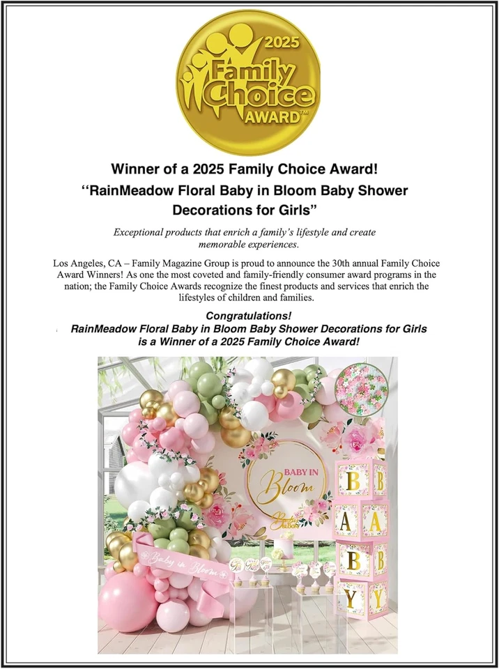 Guirnalda de arco de globo para niñas decoraciones de baby shower bebé en flor 338 piezas Foto 2 de 4