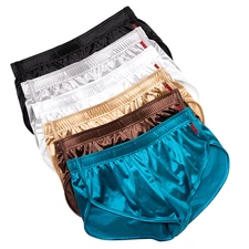 Homewear Briefs Sleepwear Underpants Underwear Men Ice Silk Elastic Waist Shorts