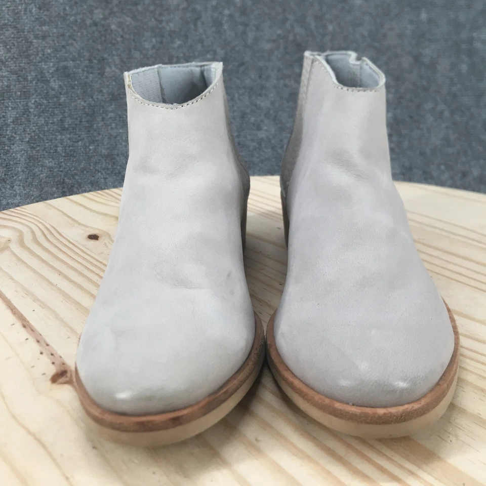 Dolce Vita Botas Mujer 8.5 Towne Chelsea Botines Cuero Azul Bloque Puntera Almendra Foto 4 de 4