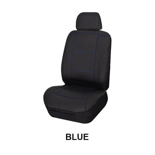 SINGLE STITCHED LEATHER LOOK SEAT COVER FOR TRIUMPH TR 6 - Picture 4 of 5