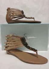 Jessica Simpson Demeter Light Taupe Leather Thong Sandal - Size 5.5