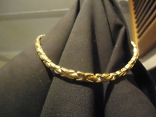 GOLD PLATED MAGNETIC HEALTH NECKLACE 440 MM LONG NEW NEVER WORN 13.50 O.N.O