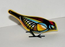 Vintage Tin Pecking Oriole Robin Key Wind-Up Toy 1980s Nos New Box Belarus