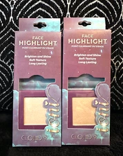 2pk IONI GLOW UP FACE HIGHLIGHT MINI KITS CLOUD 9 BLENDABLE SHIMMER SHINE POWDER