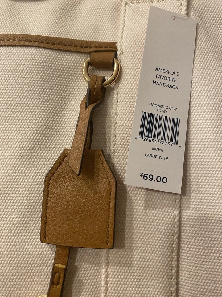 Nuevo Nuevo con etiquetas Bolso de Café Rosetti Cremini Bronceado Janet Doble Grande Cartera Raro $69 Foto 4 de 4