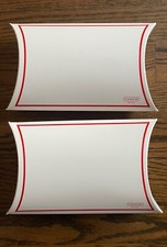 COACH GIFT BOXES SIGNATURE PILLOW 2 qty  8" x 5" x 1-7/8" BRAND NEW NEVER USED