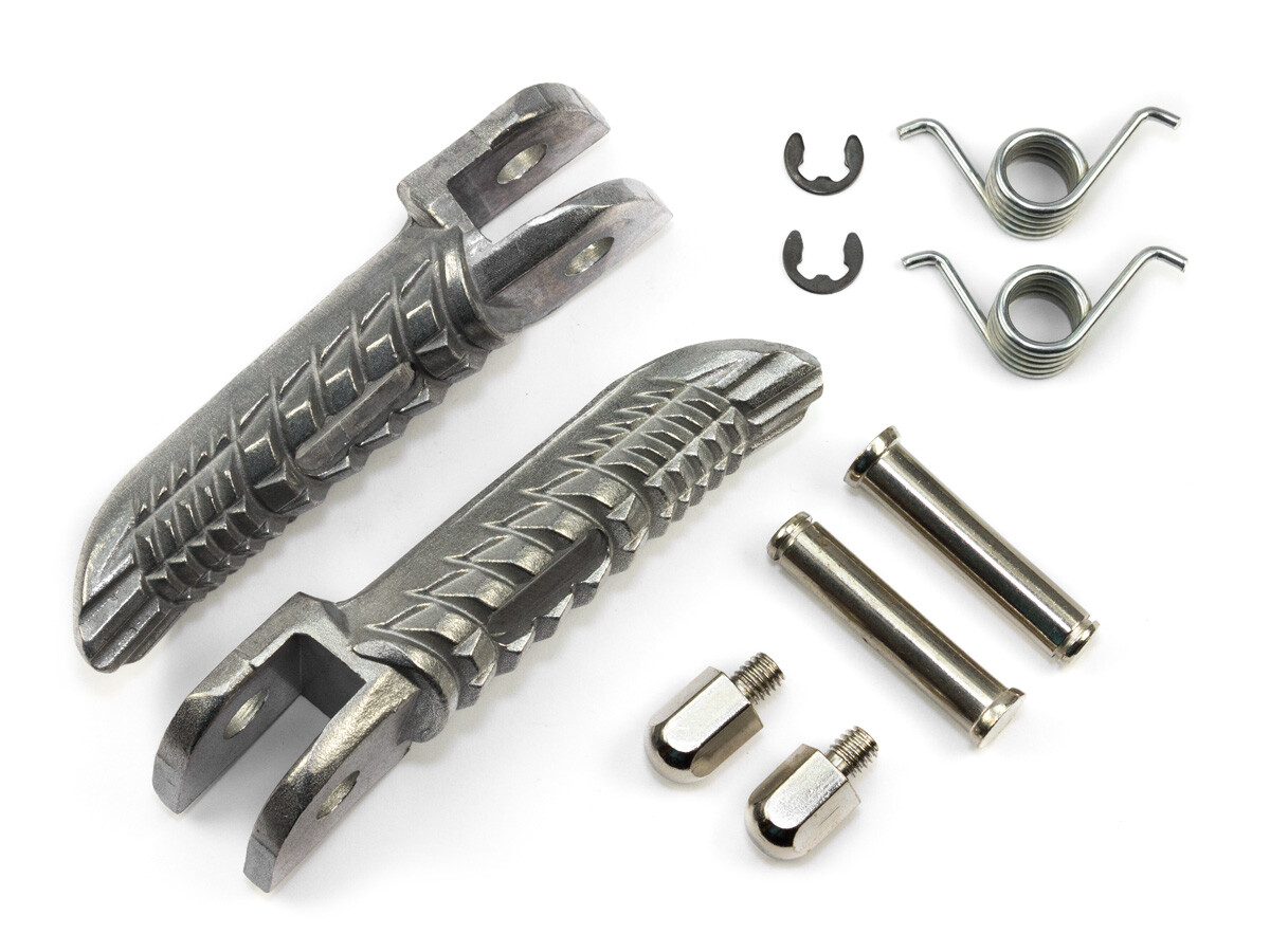 1 Paar Vordere Fußrasten Aus Aluminium Für Suzuki GSXR600, GSXR750, GSXR1000 (2001–2014) – Inkl. Schrauben, Schwarz