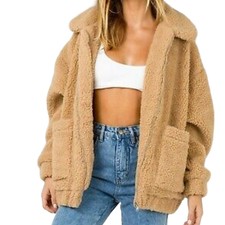 I.am.gia Pixie Caramel Teddy Jacket, S