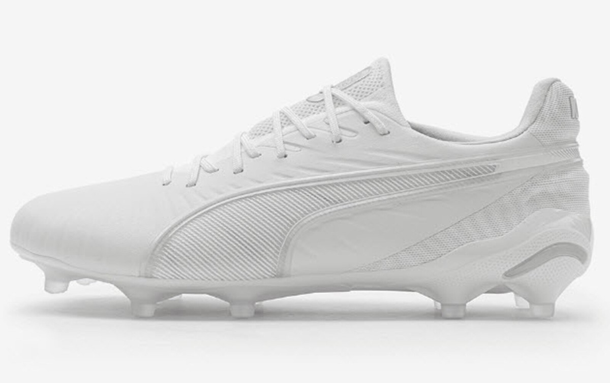 PUMA Men KING Ultimate FG Cleats White Soccer Football Boot GYM