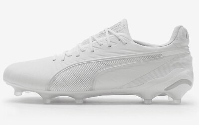 PUMA Men KING Ultimate FG Cleats White Soccer Football Boot GYM
