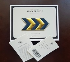 Neu Anya Hindmarch Aufkleber Chevron Sticker