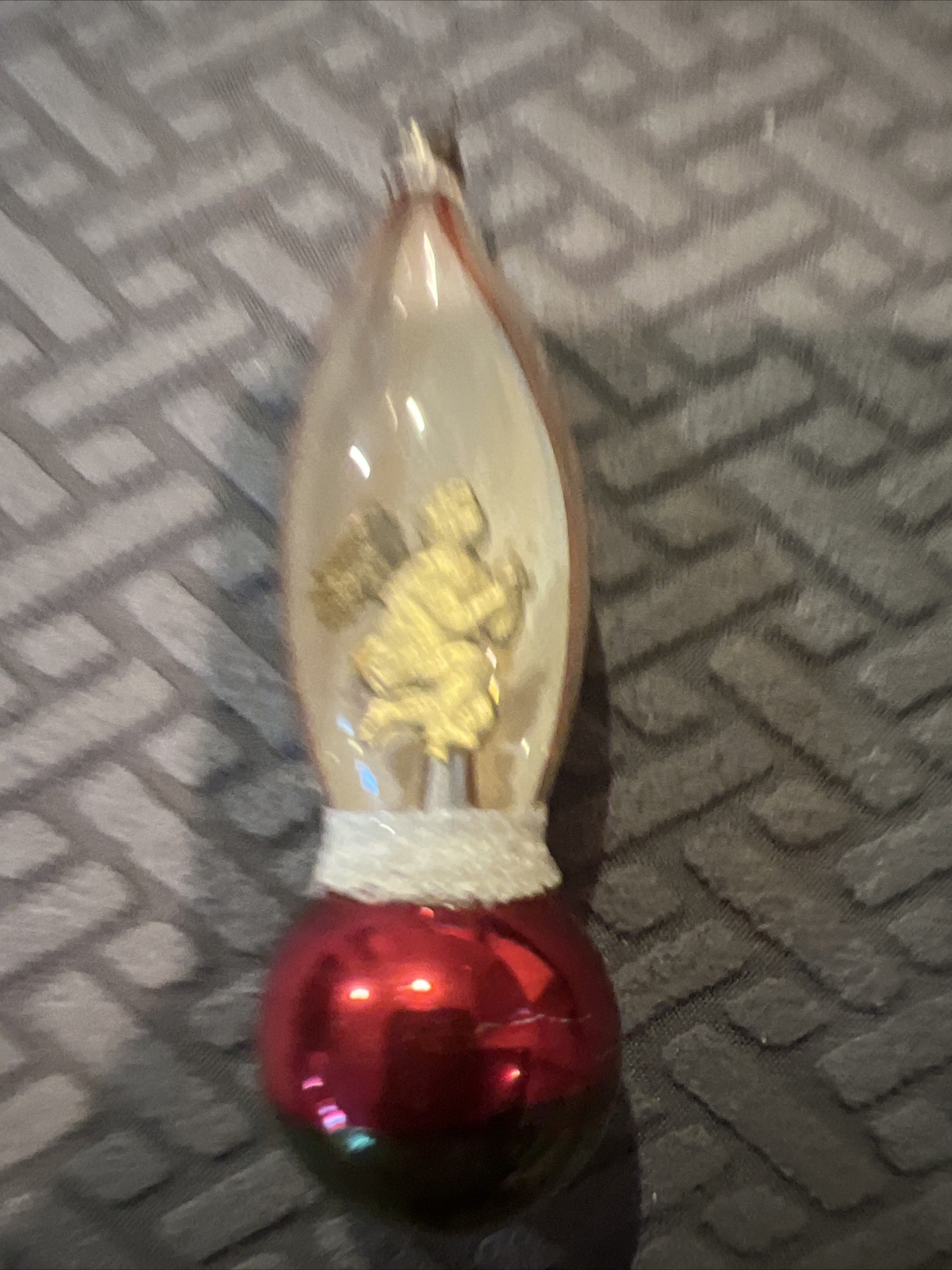 Rare Vintage Mercury Glass Die Cut Angel Diorama Christmas Ornament | eBay