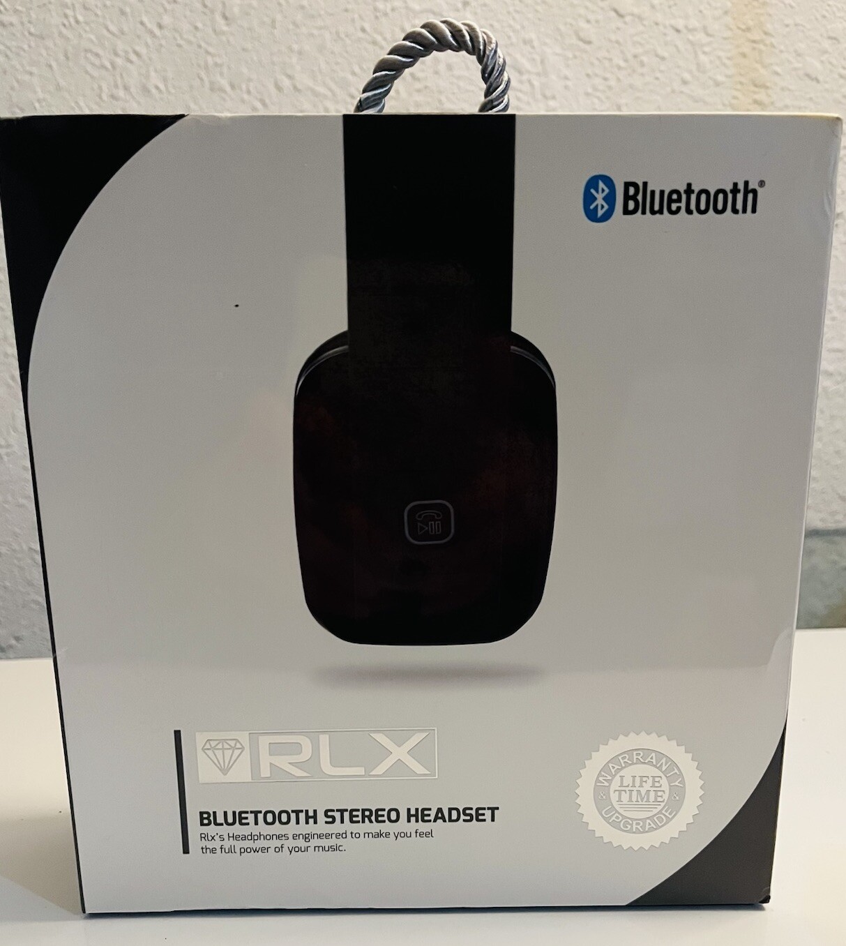RLX-100 Wireless Bluetooth Headset Black with Dual Device Connectivity  