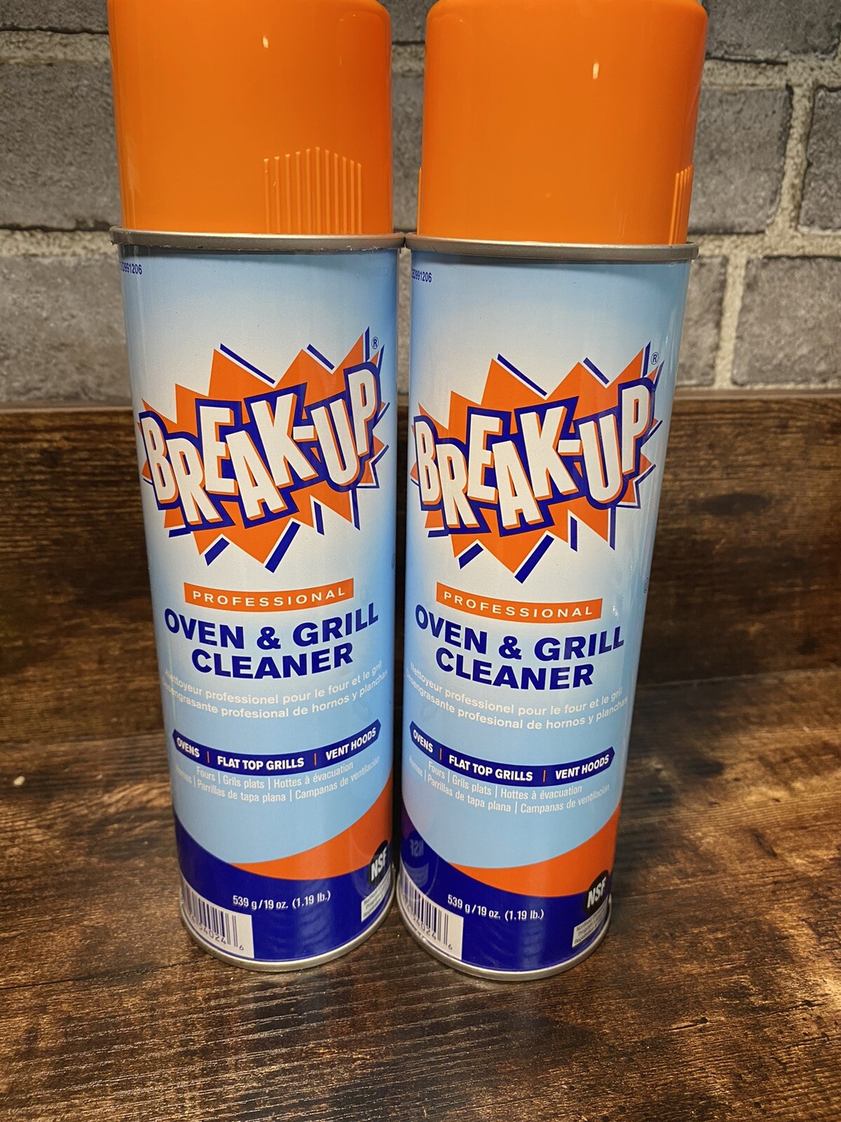 Diversey BreakUp Professional Oven & Grill Cleaner (19 oz) Lot of 2