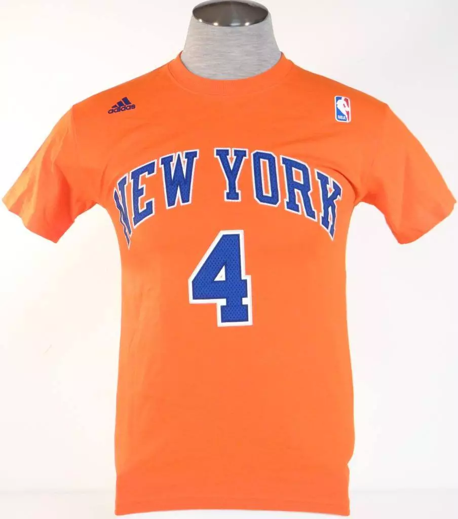 Mediante Risa Abierto Adidas New York Knicks Billups 4 Orange Short Sleeve Tee T Shirt Mens NWT |  eBay