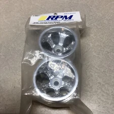 RPM 82133 "Bully" Chrome Front Wheels Nitro Rustler, Nitro Stampede
