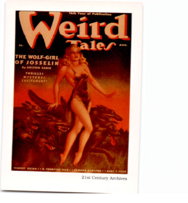 WEIRD TALES 1993 21ST CENTURY ARCHIVES PROTOTYPE PROMO CARD AUGUST 1938