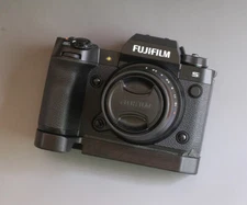 Handmade Wooden Wood Ebony Walnut Hand Grip Holder for Fujifilm Fuji X-H2S XH2S