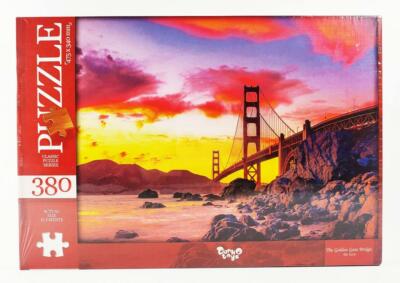 Danko Toys Puzzle 380 Pieces Golden Gate Bridge 47x34cm | 18.5''x13.4'' Sealed box