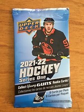 2021-22 Upper Deck NHL Hockey Series One Sealed Retail pack - 8 Cards Per Pack