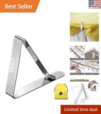 Universal Tablecloth Clips - 12 Pack Heavy Duty for Tables 1.8-2.5 Inch Thick