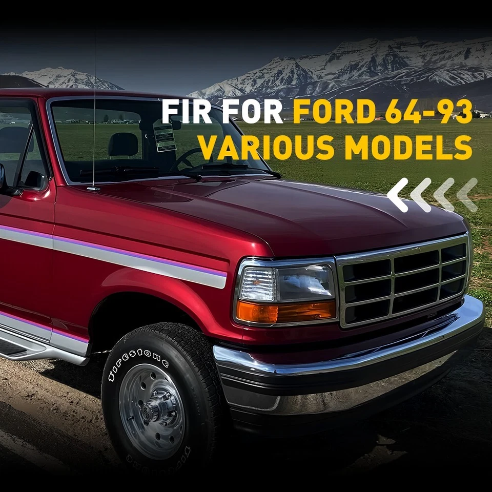 40 peças para-brisa dianteiro janela traseira revela acabamento de moldura para clipes modelos Ford - Imagem 4 de 4