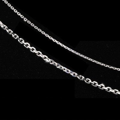 Solid 925 Sterling Silver Diamond-Cut Cable Chain Italian Necklace 16'' 18'' 20''