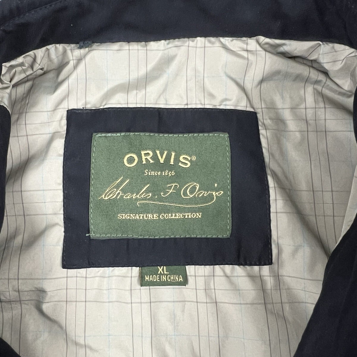 Orvis Jacket Mens Extra Large Black Full Zip Bomber Signaure Orvis Jacket Mens Extra Large Black Full Zip Bomber Signaure