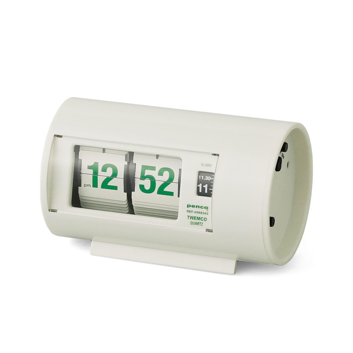 TWEMCO PENCO desk Flip clock AP-28 JF064 White W Analog Nostalgic