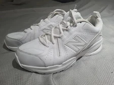 NEW BALANCE 608 Shoes Mens Sz 8 4E WIDE White On White MX608AW5 Walking Comfort