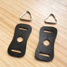Lugs Triangle Ring w/leather Protectors 1 Pair for Film  Digital cameras