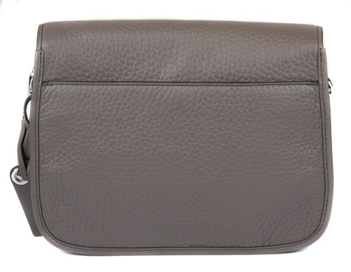 Michael Kors Women's Cinder Grey Cooper Medium Leather Messenger Purse Bag Ret - Picture 2 of 7