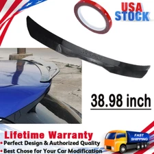 Car Rear Top Roof Lip Spoiler Wing Carbon Fiber For Hatchback SUV MPV Universal
