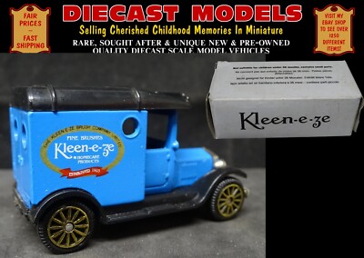 CORGI MODEL T FORD KLEENEZE VAN; NICE OLD UK MADE DIECAST SCALE IN ORIGINAL BOX