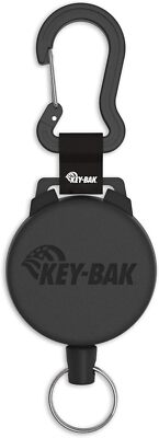 KEY-BAK SECURIT Heavy Duty Retractable Key Holder Kevlar Cord Secures Keys Gear