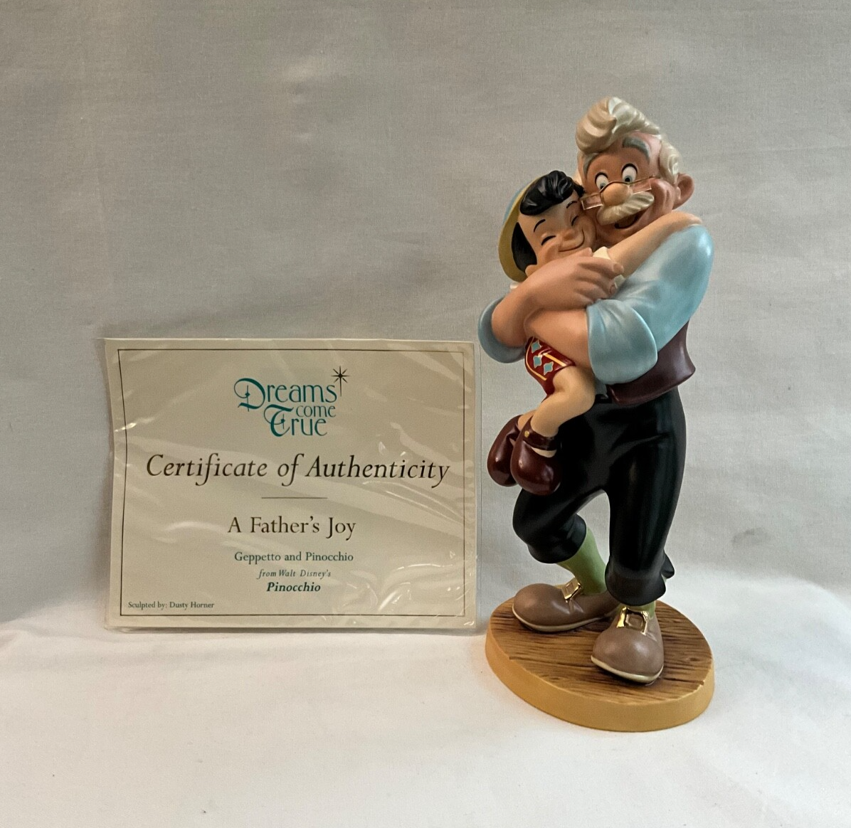 ディズニーwDCC 陶器 フィギュア ピノキオ Good by Father ディズニーwDCC 陶器 フィギュア ピノキオ Good by Father