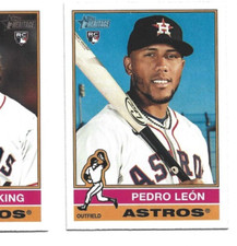 2025 Topps Heritage Houston Astros Pedro Leon Rookie card