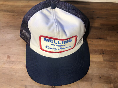 Melting Oil Pumps  Benny Parsons Nascar Snapback Trucker Hat Vintage