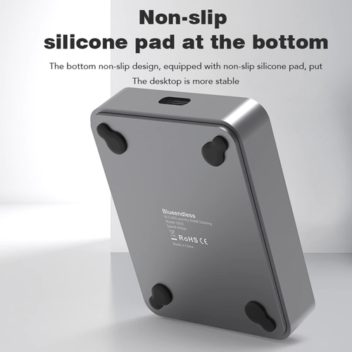 SSD Enclosure Usb 3.1 NVME+SATA SSD Enclosure M Key Usb M.2 Docking Station e - Afbeelding 6 van 12