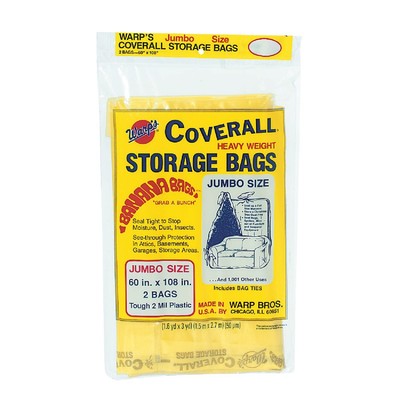 Warp's Coverall 60 In. x 108 In. Heavyweight Storage Bag (2-Count) CBR-60 Warp's