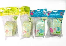 Lot 4 SPRING FLING 8 PACK party Favor Boxes With Handles Flowers, Little Daysi 
