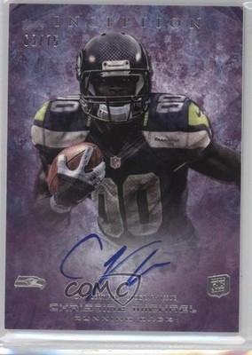 2013 Topps Inception Purple 63/75 Christine Michael #139 Rookie Auto RC 0c6
